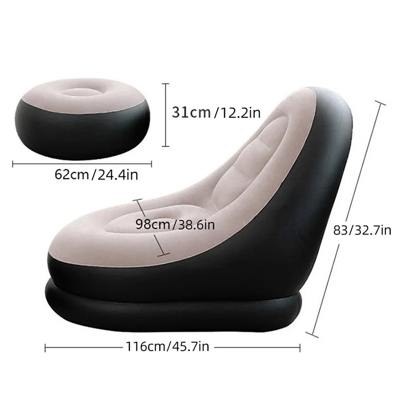 PuffPerfect Lazy Sofa - Inflatable Lazy Sofa Chair