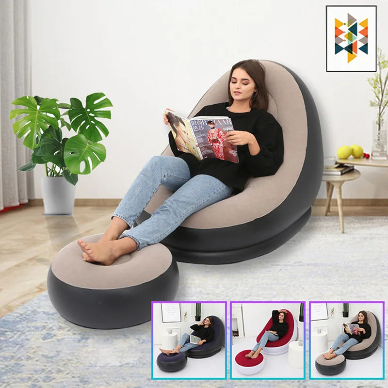 PuffPerfect Lazy Sofa - Inflatable Lazy Sofa Chair